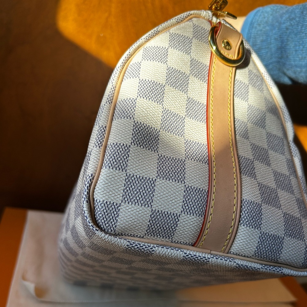 Louis Vuitton Speedy 25 Bandoulière Damier Azur – Excellent – Full Set - Picture 6 of 16